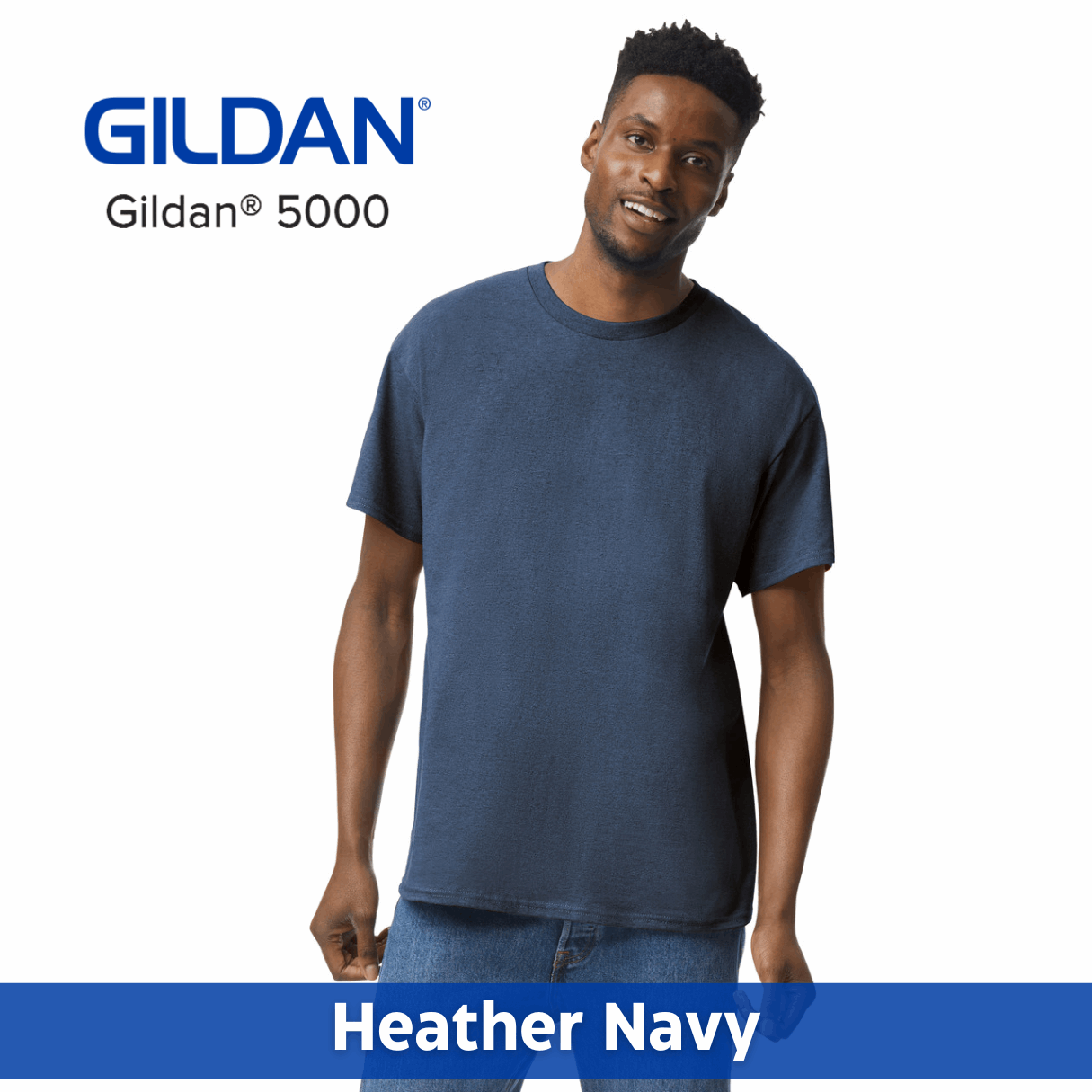 One Color Imprint Front & Back Gildan® 5000 T-shirt 100% Cotton Multiple Colors Available