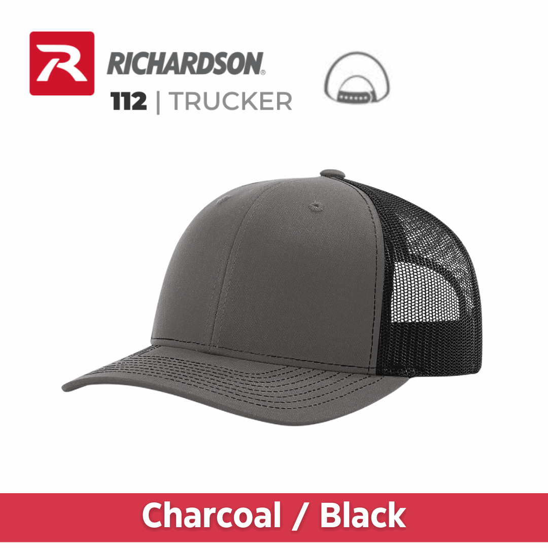 Embroidered Richardson® 112 Trucker Snapback Cap Multiple Colors Available