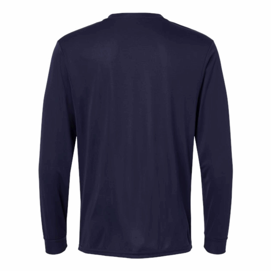 Two Color Imprint Front & Back Augusta® AG788 Wicking Long Sleeve 100% Polyester Multiple Colors Available