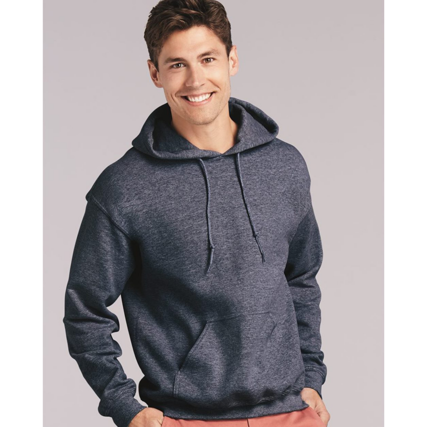 Gildan® 18500 50/50™ Blend Hoodie, One Color Imprint Front & Back