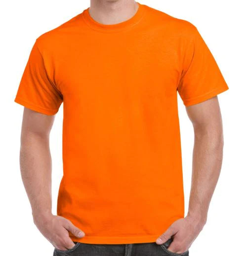 100 Pieces Wholesale Unisex Gildan® 5000 Heavy Cotton™ T-Shirt, One Color Imprint, Back To School Promo