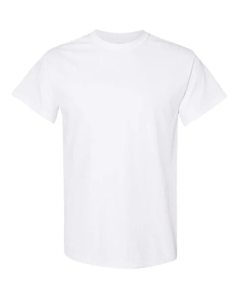 Gildan® 5000 Heavy Cotton™ T-Shirt, One Color Imprint Front & Back
