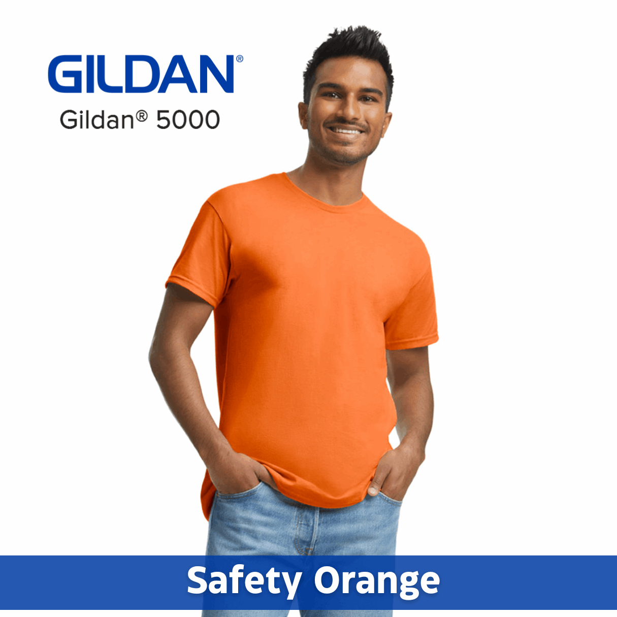 Gildan® 5000 Heavy Cotton™ T-Shirt, One Color Imprint Front & Back –  Piedmont Promotions
