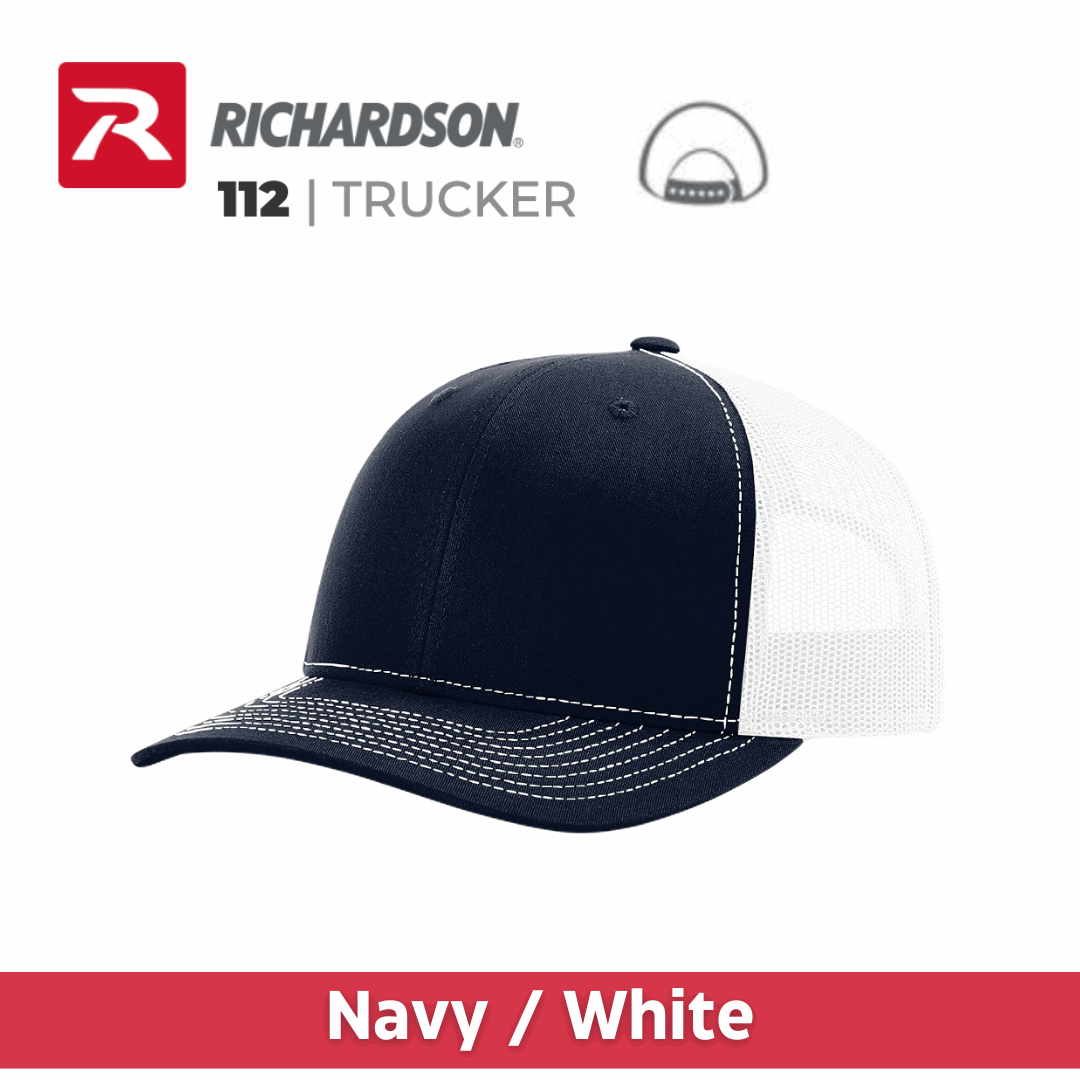 Embroidered Richardson® 112 Trucker Snapback Cap Multiple Colors Available