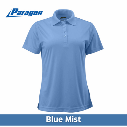 Two Color Imprint Front & Back, Paragon® 504 Ladies Sebring Performance Polo Multiple Colors Available