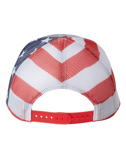 Kati S700M Printed Mesh Trucker Cap, Emblem Embellishment