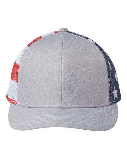 Kati S700M Printed Mesh Trucker Cap, Emblem Embellishment