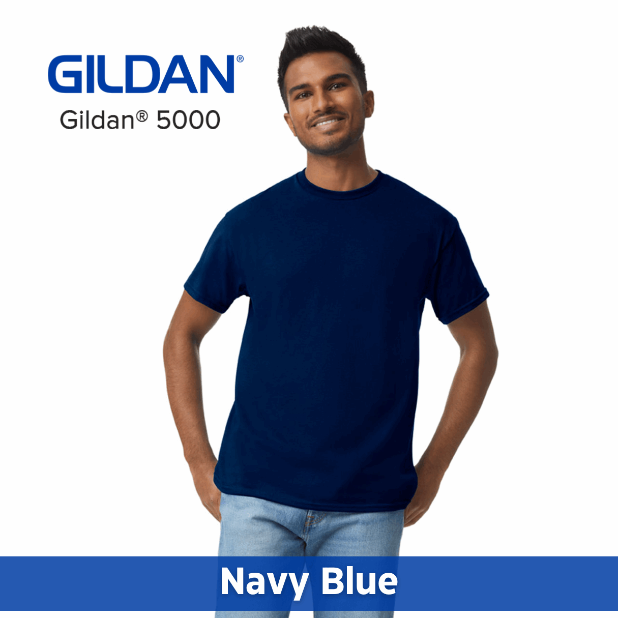 Two Color Imprint Gildan® 5000 T-shirt 100% Cotton Multiple Colors Available