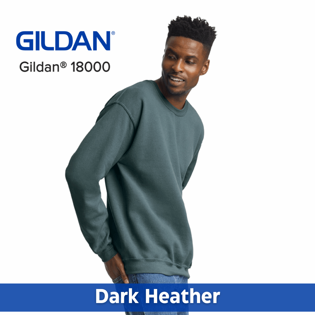 Gildan® 18000 50/50™ Crewneck Sweatshirt, Two Color Imprint – Piedmont  Promotions