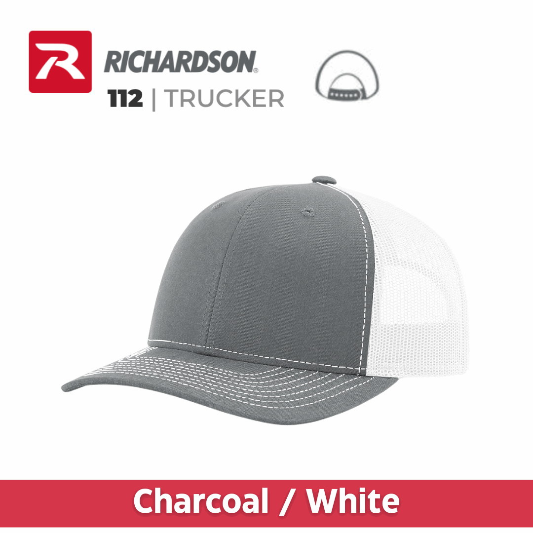 Embroidered Richardson® 112 Trucker Snapback Cap Multiple Colors Available