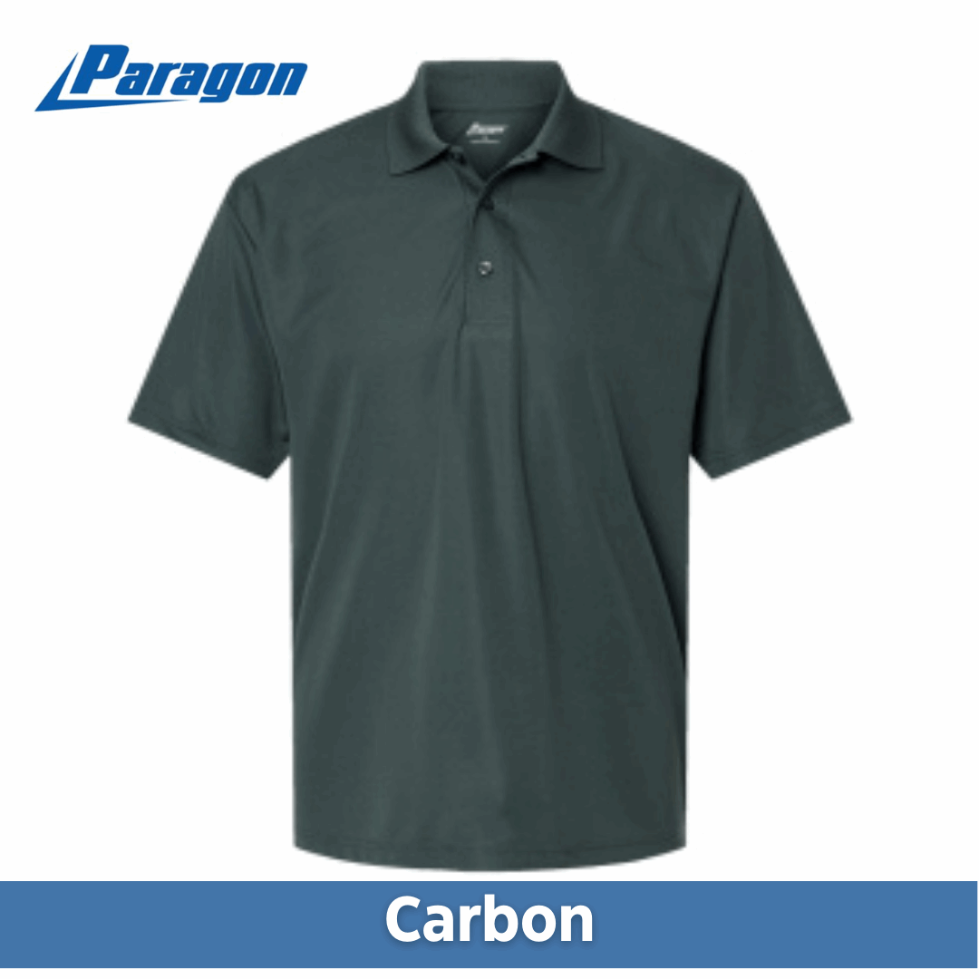 One Color Imprint Front & Back Paragon® 500 Men's Sebring Performance Polo Multiple Colors Available