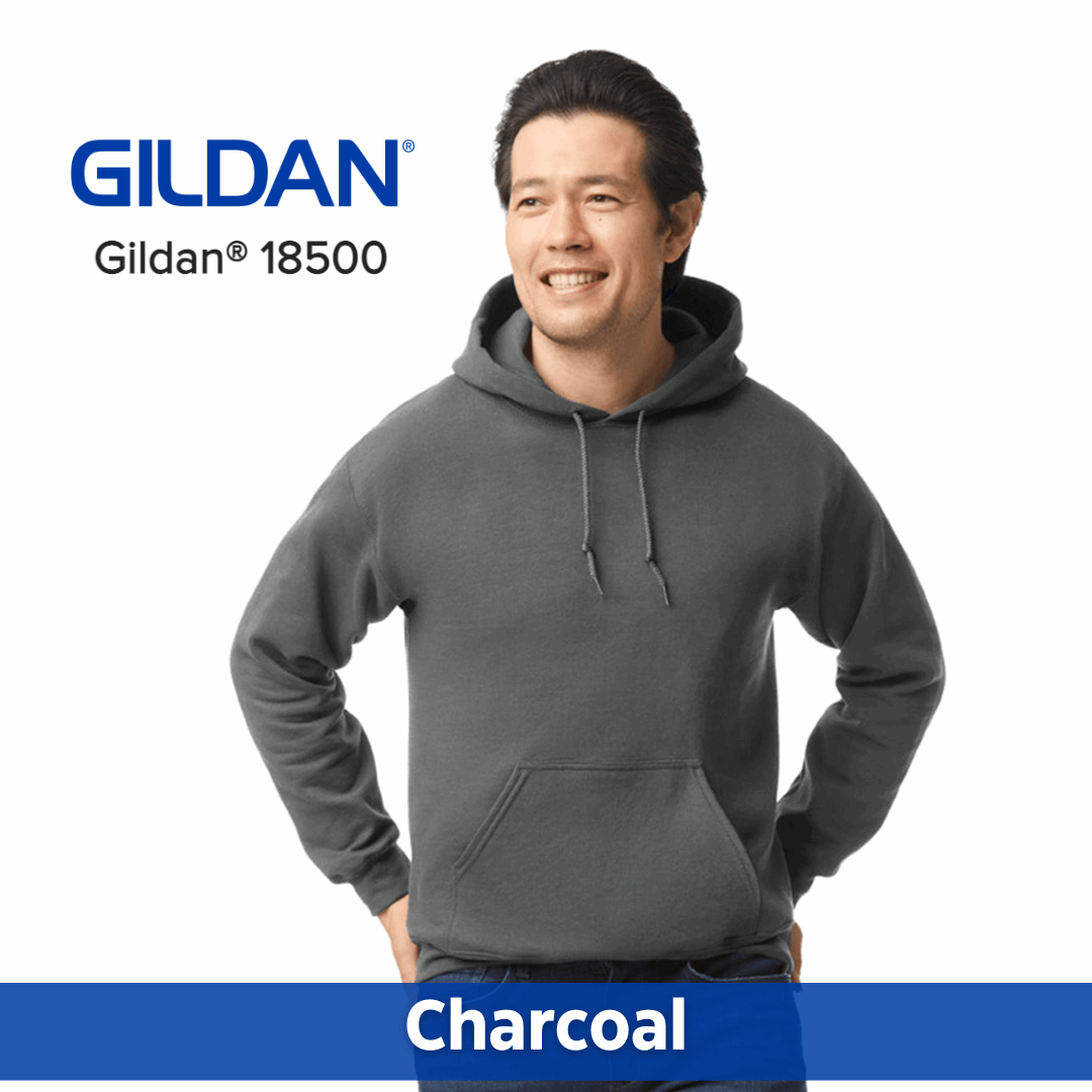 Two Color Imprint Gildan® 18500 Hoodie 50/50 Multiple Colors Available