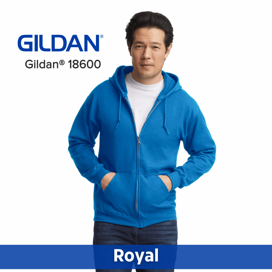 Gildan Unisex Heavy Blend Zip Hoodie | Gildan 18600