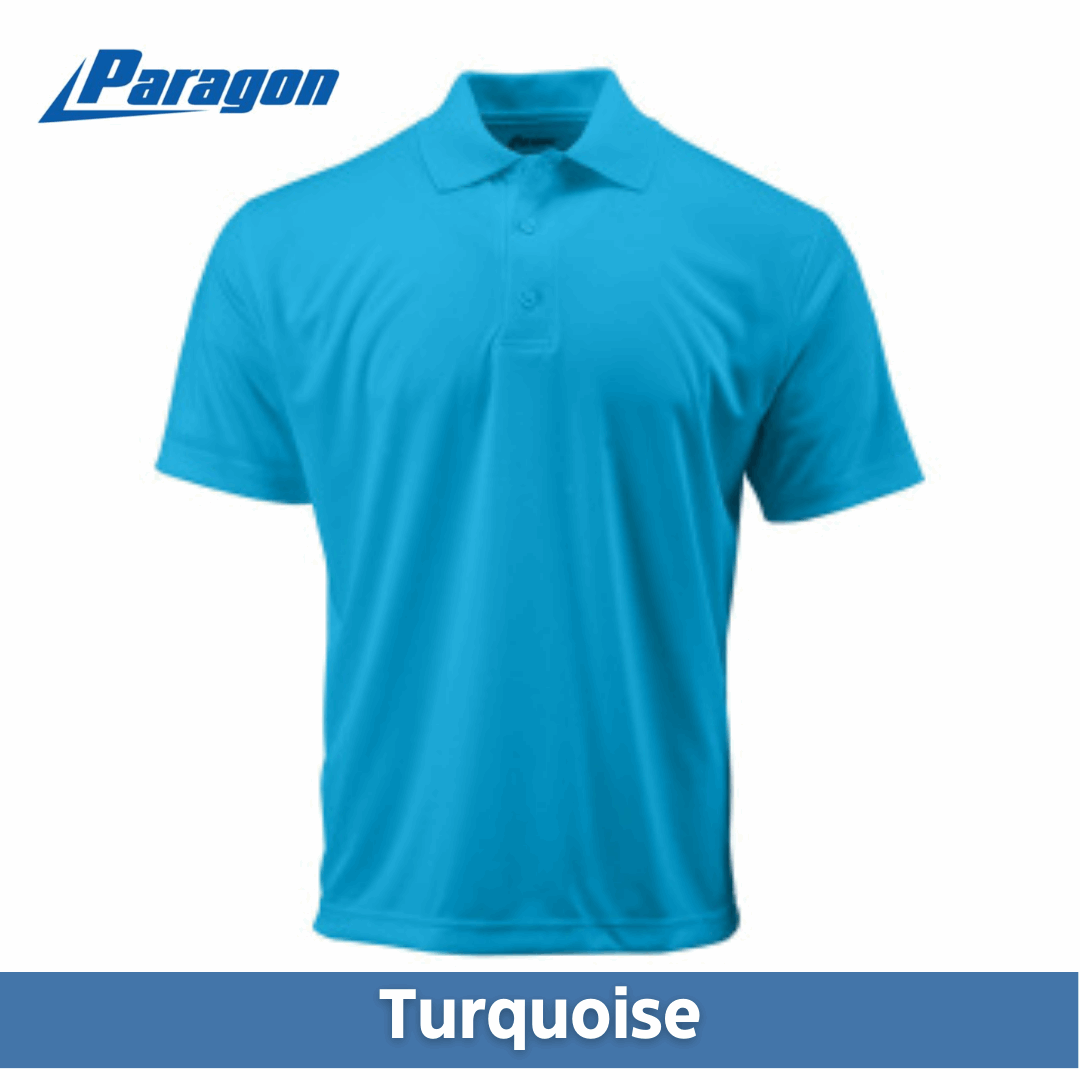 One Color Imprint Front & Back Paragon® 500 Men's Sebring Performance Polo Multiple Colors Available