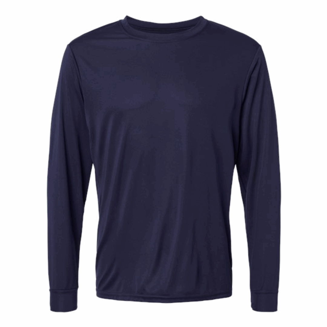 Two Color Imprint Augusta® AG788 Wicking Long Sleeve 100% Polyester Multiple Colors Available