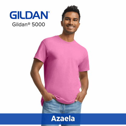 One Color Imprint Front & Back Gildan® 5000 T-shirt 100% Cotton Multiple Colors Available