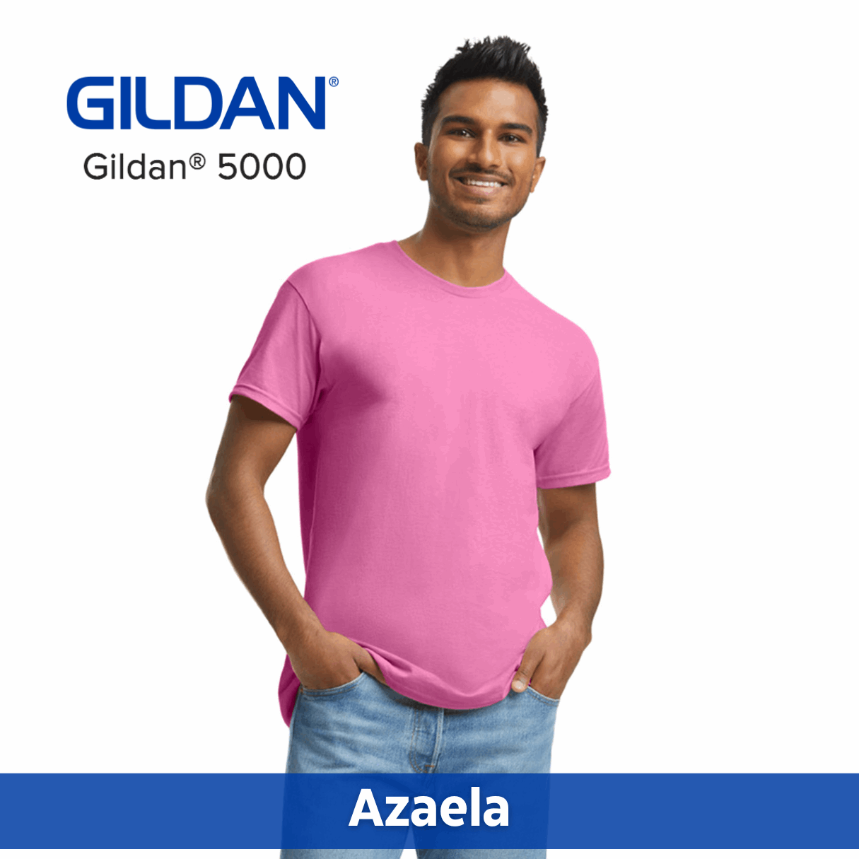 Two Color Imprint Gildan® 5000 T-shirt 100% Cotton Multiple Colors Available