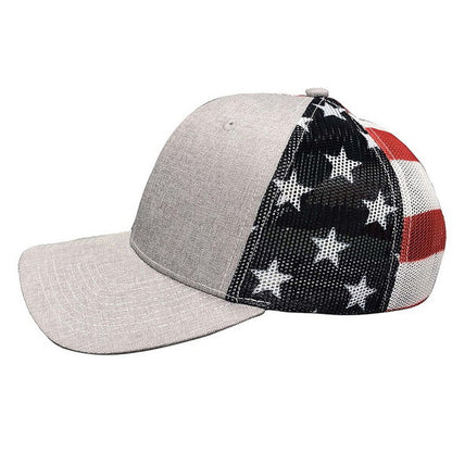 Kati S700M Printed Mesh Trucker Cap, Emblem Embellishment