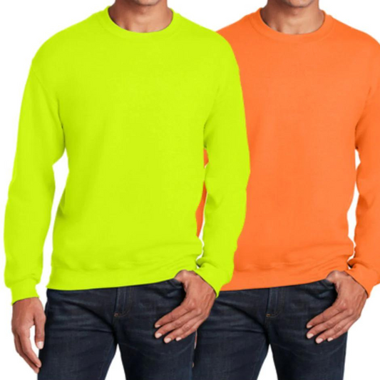 Gildan® 18000 50/50™ Crewneck Sweatshirt, Two Color Imprint Front & Back
