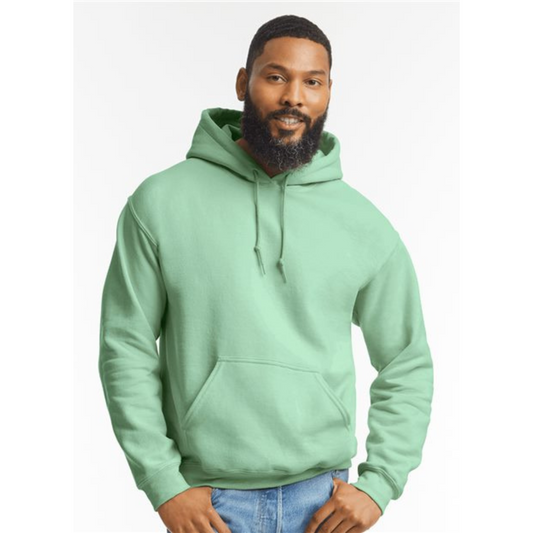 Gildan® 18500 50/50™ Blend Hoodie, Two Color Imprint Front & Back