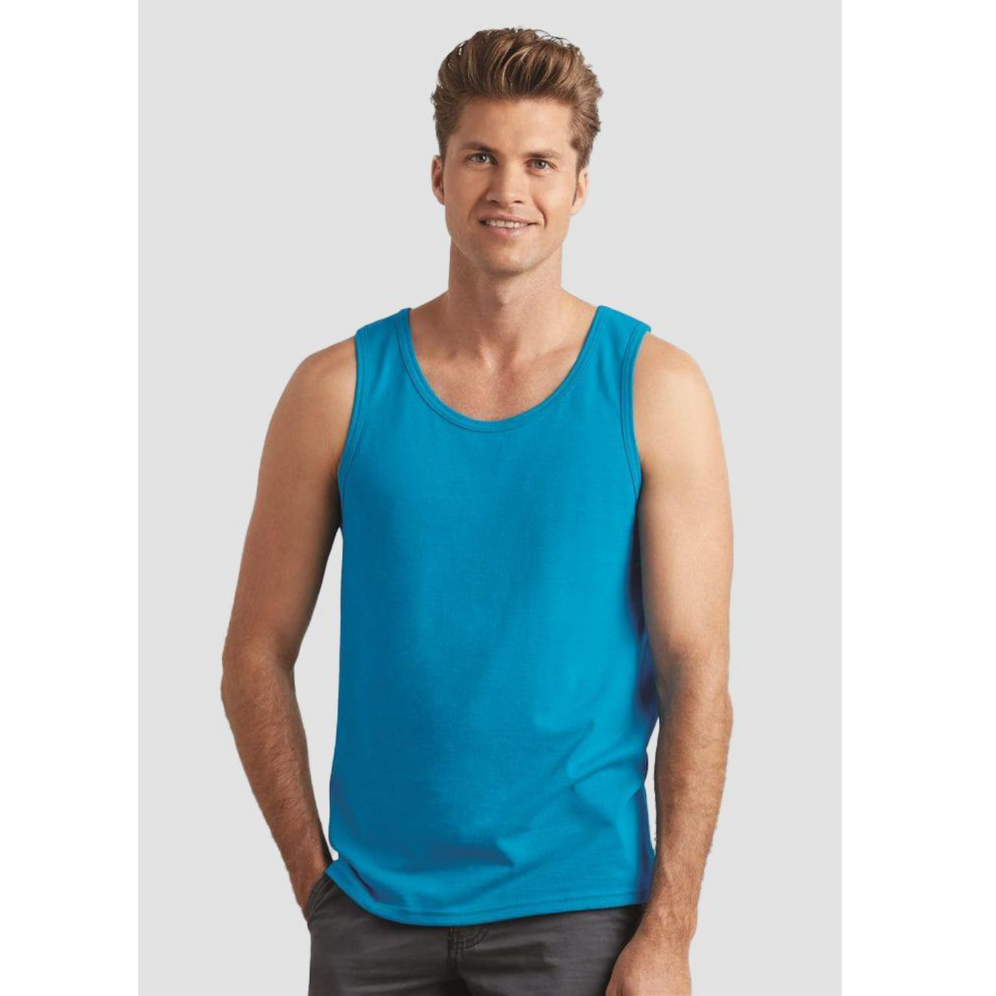 Gildan® 5200 Heavy Cotton™ Tank Top, One Color Imprint Front & Back