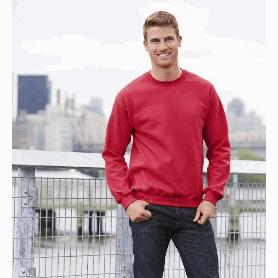 Two Color Imprint Gildan® 18000 Crew Sweatshirt 50/50 Multiple Colors Available