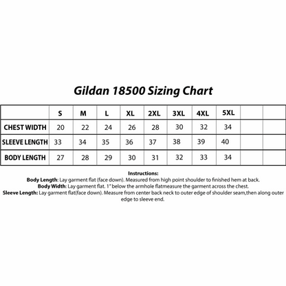 Two Color Imprint Gildan® 18500 Hoodie 50/50 Multiple Colors Available