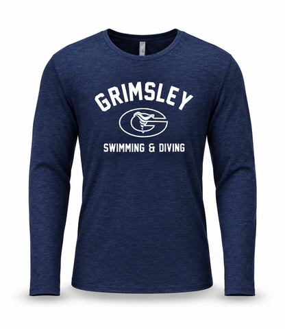 Grimsley Whirlies Swimming & Diving Performance Long Sleeve Tee