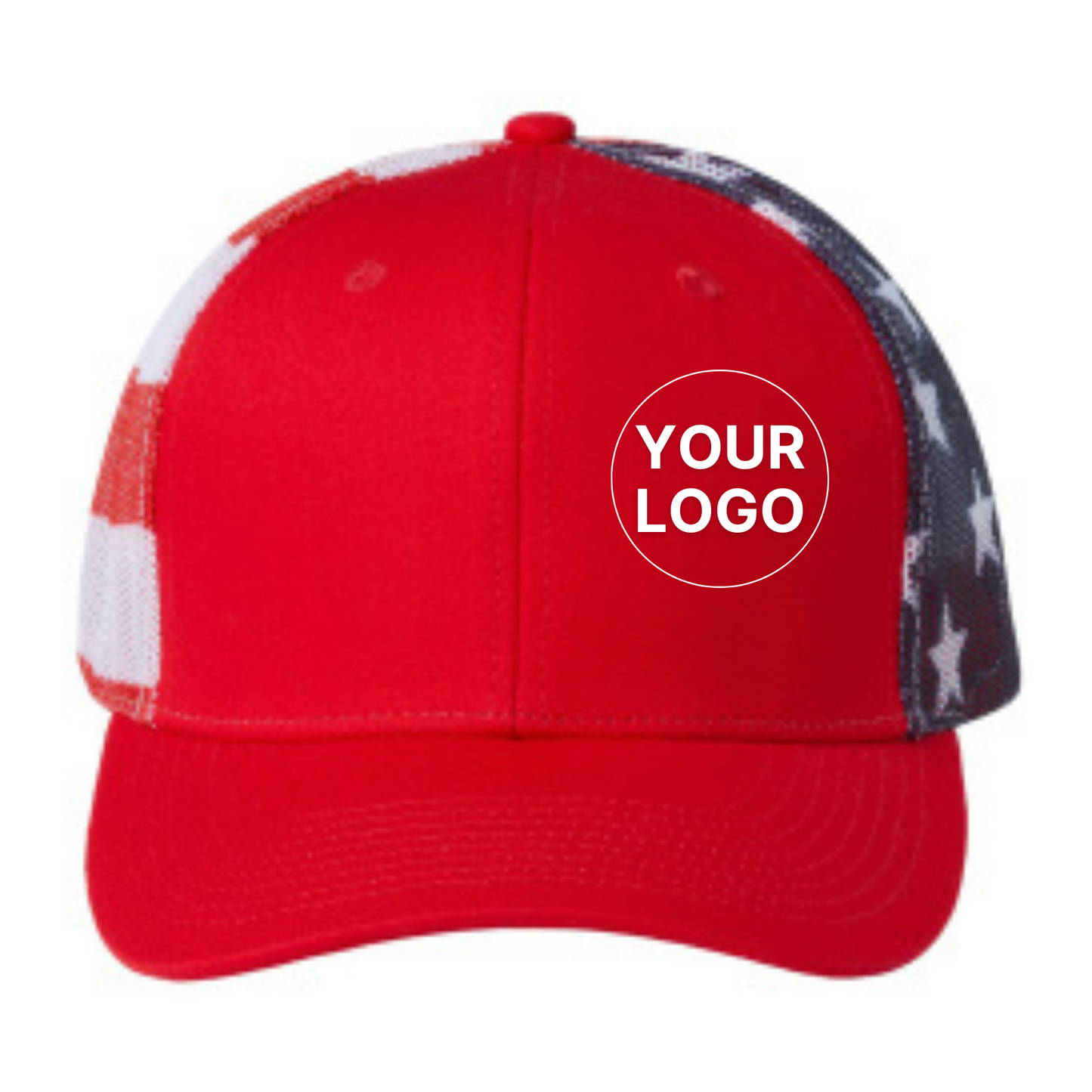 Kati S700M Printed Mesh Trucker Cap, Emblem Embellishment