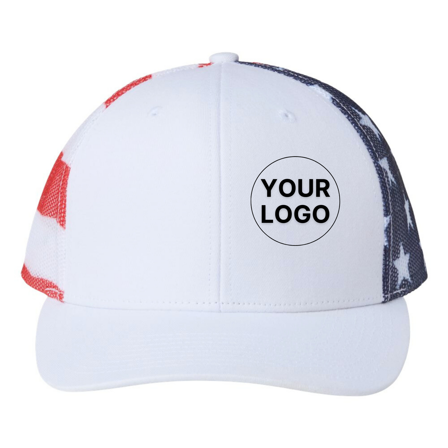 Kati S700M Printed Mesh Trucker Cap, Emblem Embellishment