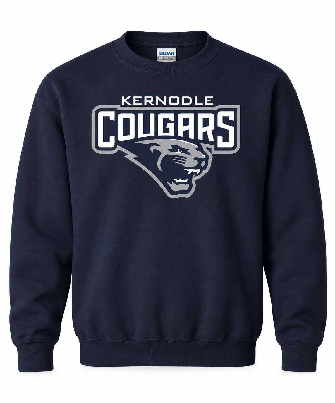 Kernodle Cougars Official Gear Crewneck Sweatshirt | Multiple Sizes Available | Navy