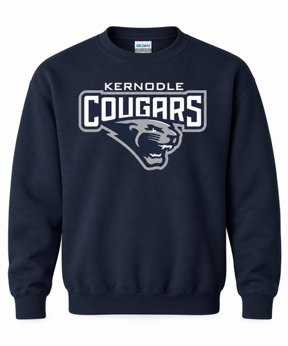 Kernodle Cougars Official Gear Crewneck Sweatshirt | Multiple Sizes Available | Navy