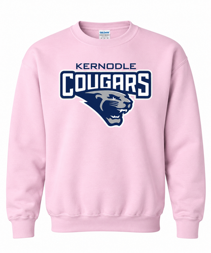 Kernodle Cougars Official Gear Crewneck Sweatshirt | Multiple Sizes Available | Pink