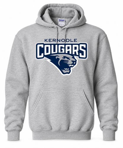 Kernodle Cougars Official Gear Hoodie | Multiple Sizes Available | Heather Grey