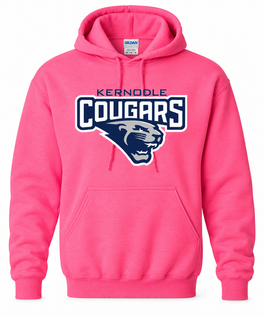 Kernodle Cougars Official Gear Hoodie | Multiple Sizes Available | Hot Pink