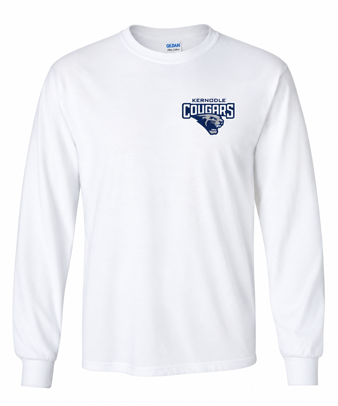 Kernodle Cougars Ultimate Fan Long Sleeve | Multiple Sizes Available | White