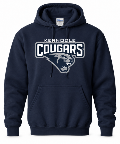 Kernodle Cougars Official Gear Hoodie | Multiple Sizes Available | Navy Blue