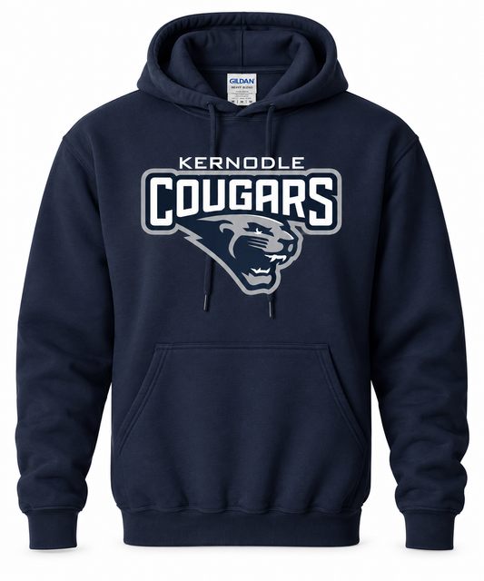 Kernodle Cougars Official Gear Hoodie | Multiple Sizes Available | Navy Blue