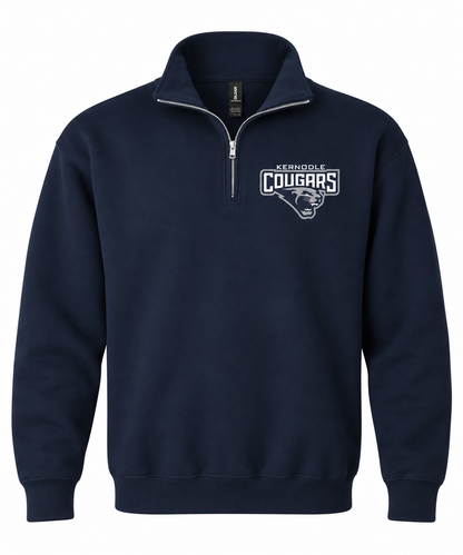 Kernodle Cougars Official Gear Quarter Zip | Multiple Sizes Available | Navy