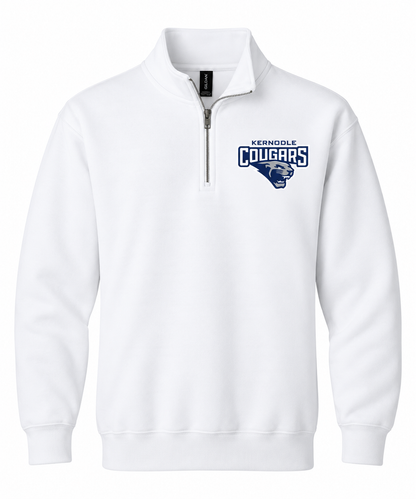 Kernodle Cougars Official Gear Quarter Zip | Multiple Sizes Available | White