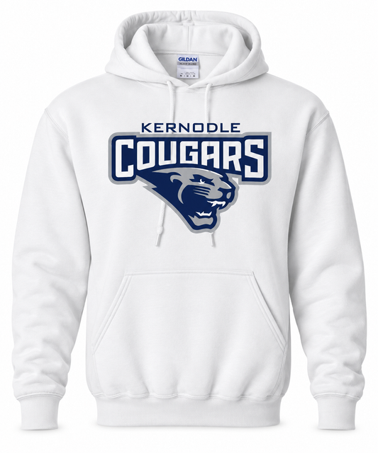 Kernodle Cougars Official Gear Hoodie | Multiple Sizes Available | White