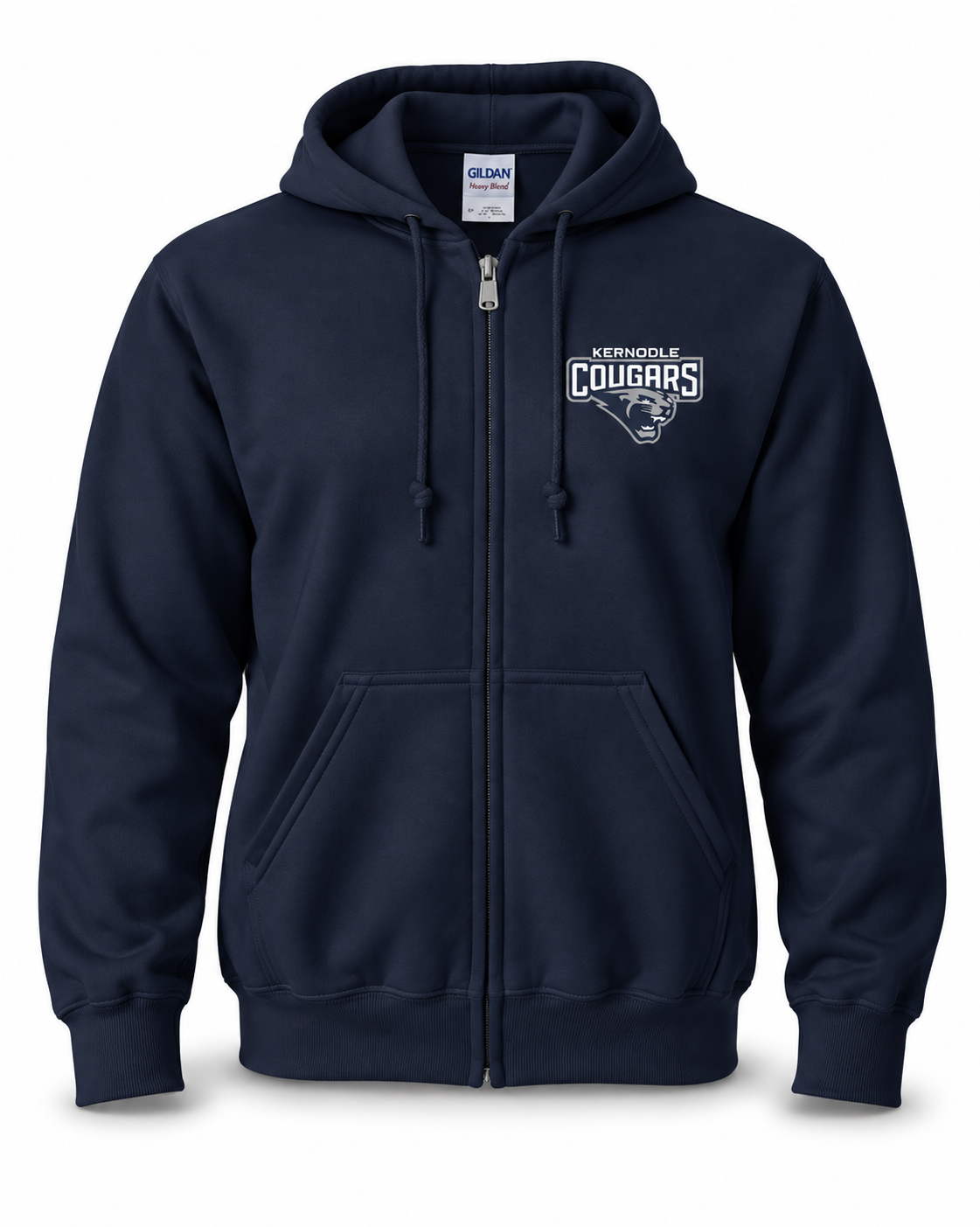 Kernodle Cougars Official Gear Zip-Up Hoodie | Multiple Colors Available