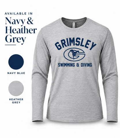 Grimsley Whirlies Swimming & Diving Performance Long Sleeve Tee