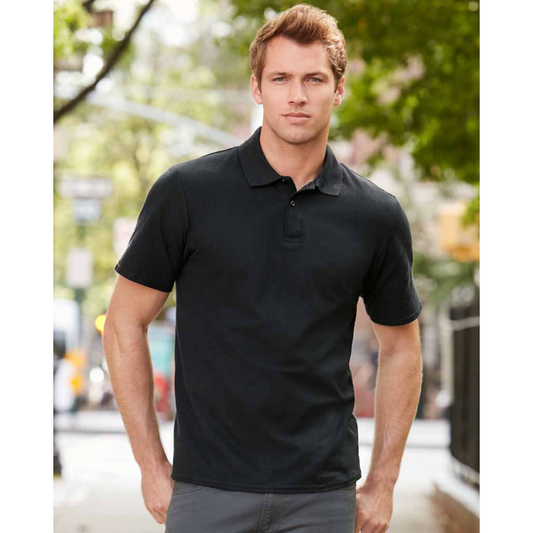 Paragon® 500 Men's Sebring 100% Performance Polyester Polo, Two Color Imprint Front & Back