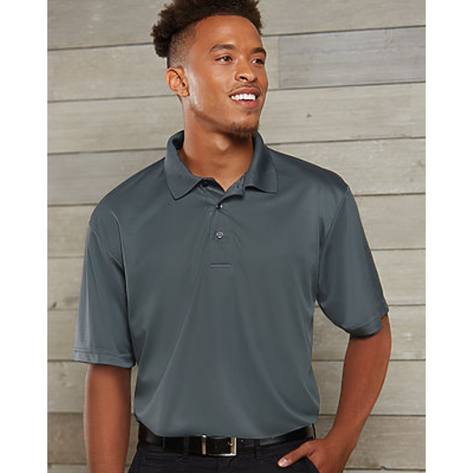 Paragon® 500 Men's Sebring 100% Performance Polyester Polo, One Color Imprint Front & Back