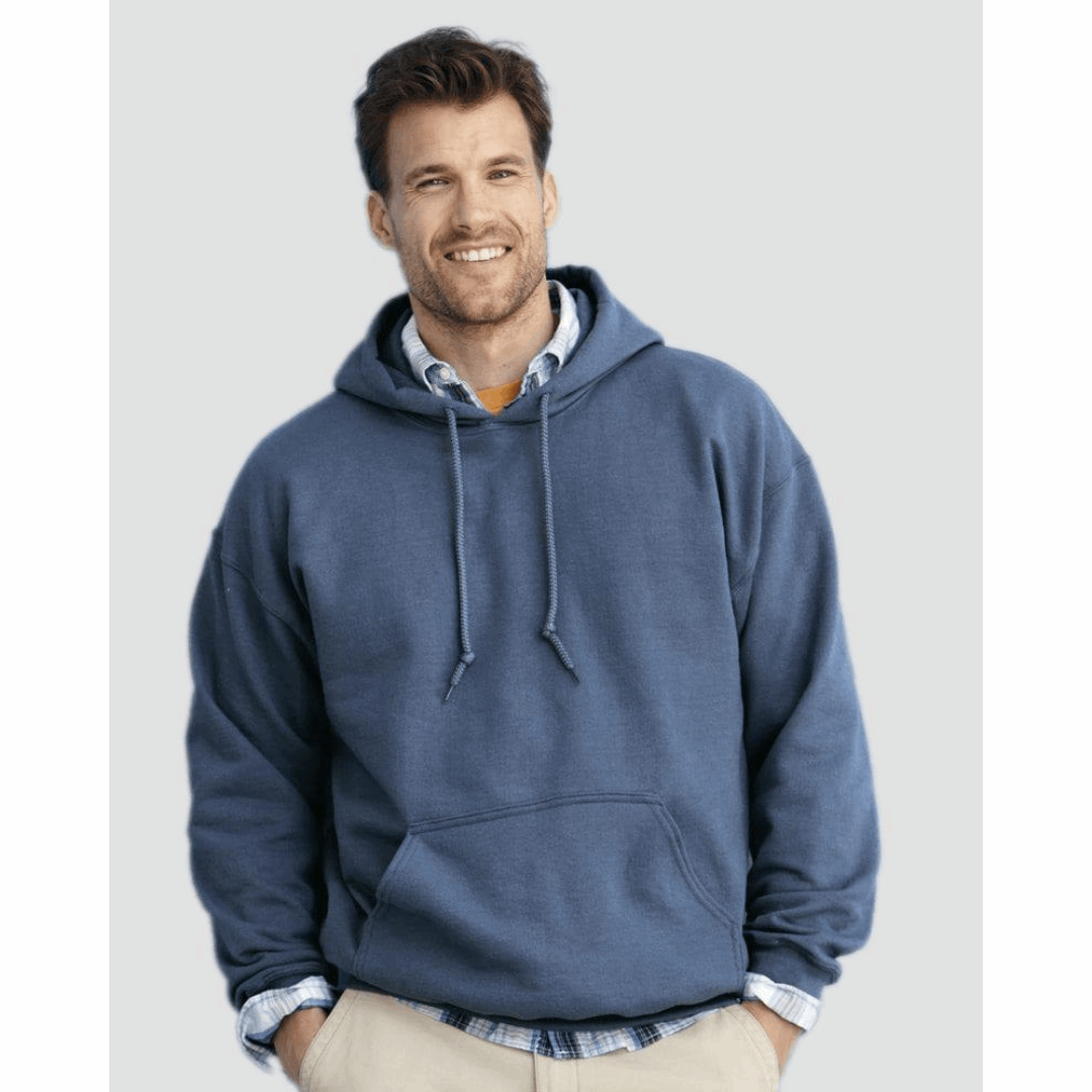 One Color Imprint Gildan® 18500 Hoodie 50/50 Multiple Colors Available