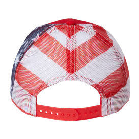 Kati S700M Printed Mesh Trucker Cap, Emblem Embellishment