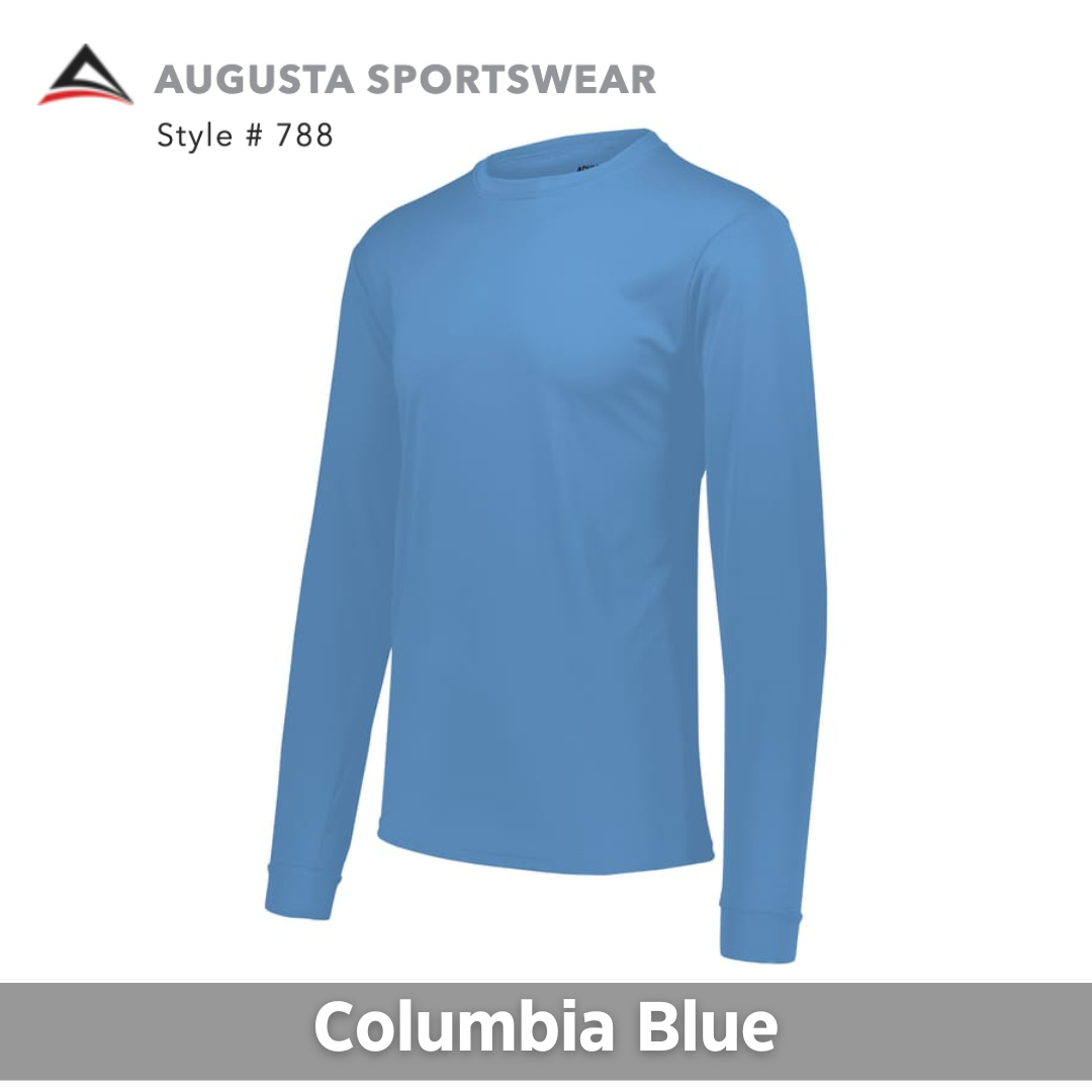 Augusta Sportswear® AG788 Wicking Long Sleeve T-Shirt, One Color Imprint