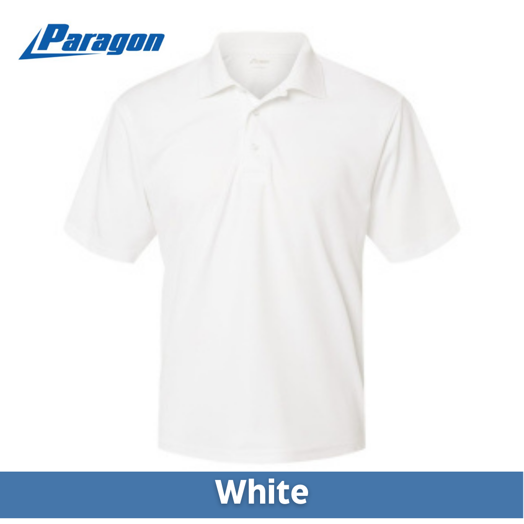 Paragon® 500 Men's Sebring 100% Performance Polyester Polo, Two Color Imprint