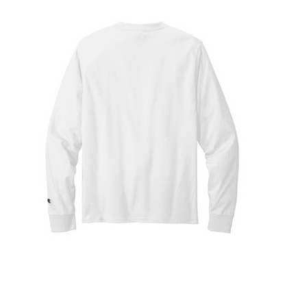 Champion® CC8C 100% Cotton Long Sleeve T-Shirt, One Color Imprint